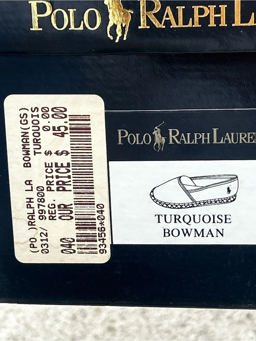 Polo by Ralph Lauren‎ Turquoise Espadrille bowman Slip-On Shoes